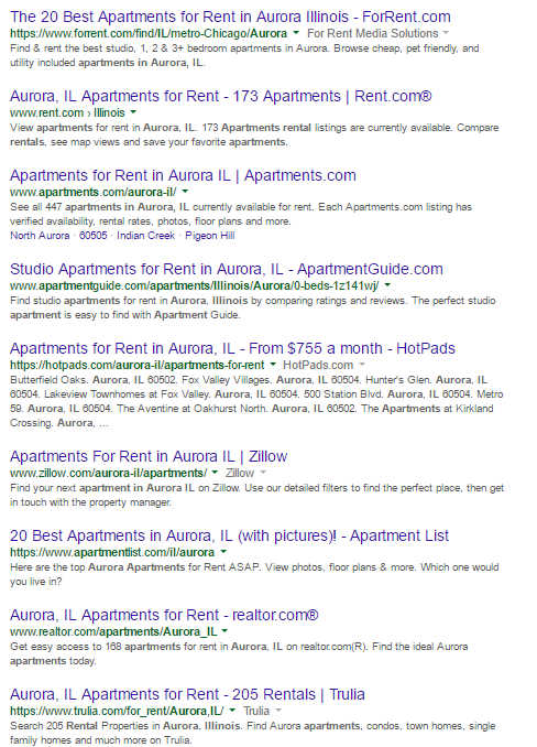  Apartment Listing Sites First Page of Google 
