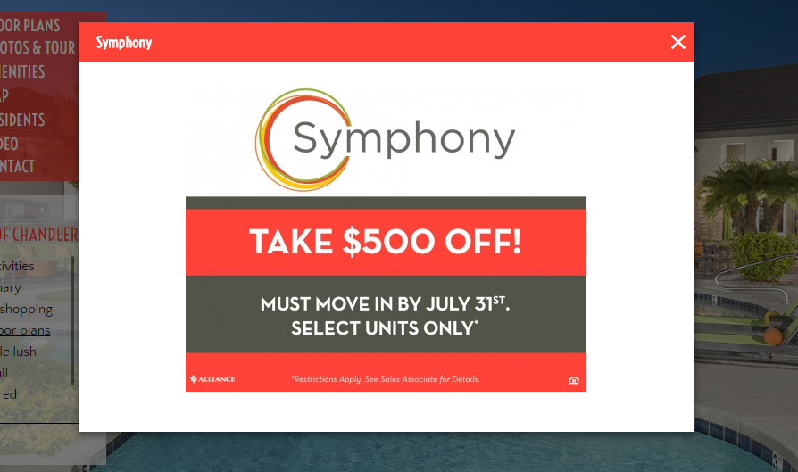  Symphony Offer 