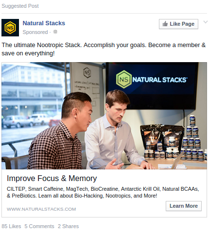  Facebook Newsfeed ad 